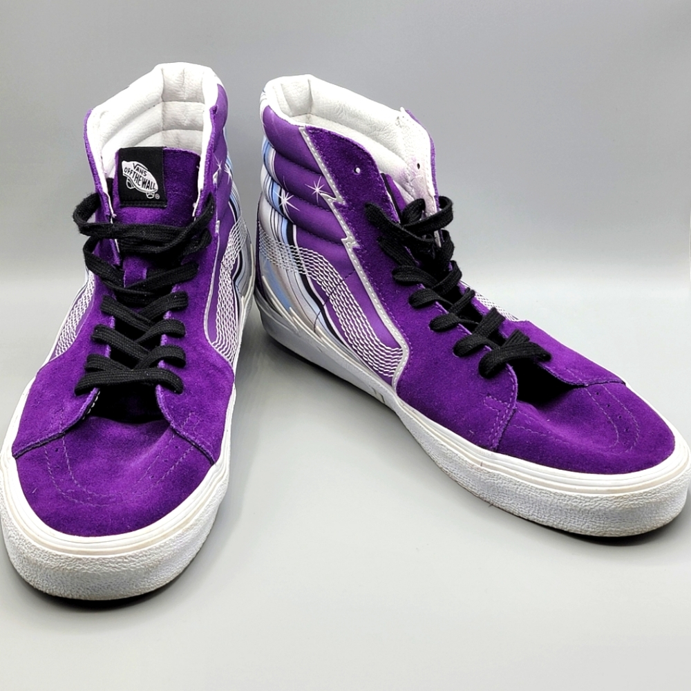 Vans Men’s SK8-Hi Purple Suede High-Top Sneakers